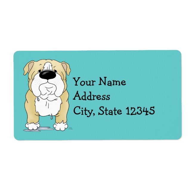Big Nose Bulldog Label (Front)