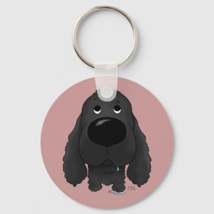 Big Nose Cocker Spaniel Keychain