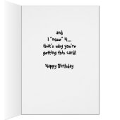 Big Nose Dog Funny Birthday Love Dog (Inside (Right))