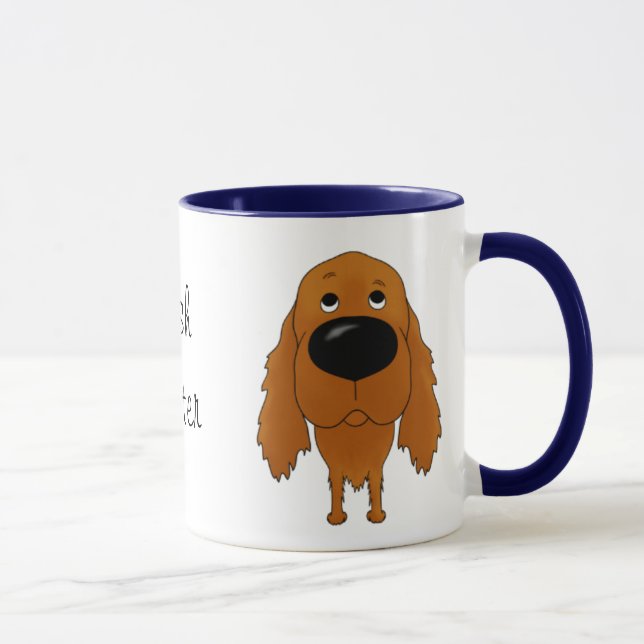Big Nose Irish Setter Mug (Right)