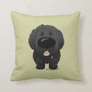Big Nose Newfie Throw Pillow