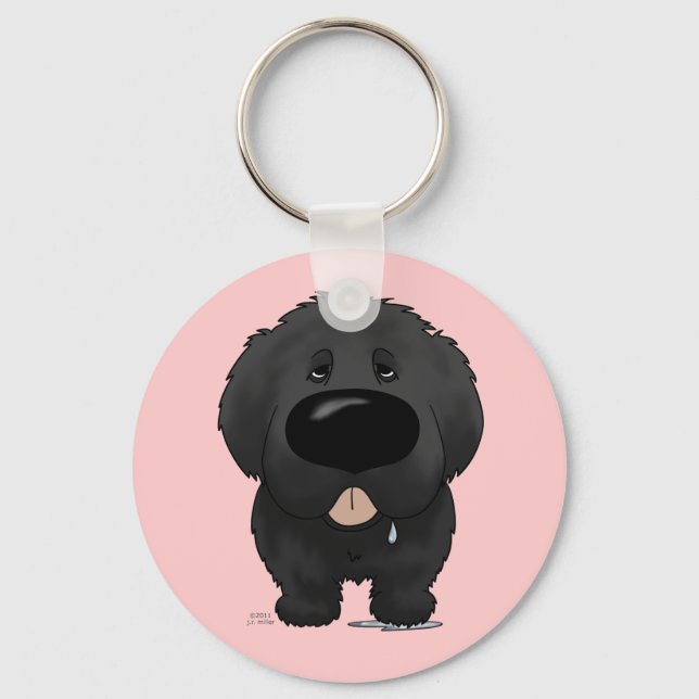 Big Nose Newfoundland Keychain (Front)