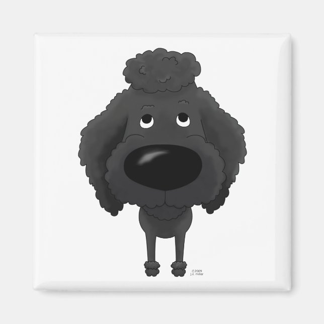 Big Nose Poodle Magnet (Front)