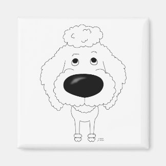Big Nose Poodle Magnet