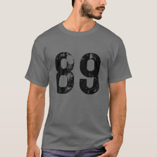 Big Number 89 For Birthday Eighty Nine K-Pop Merch T-Shirt