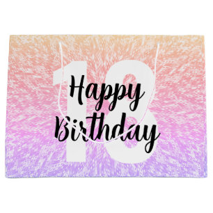 Big Number Mandala Birthday Gift Bags