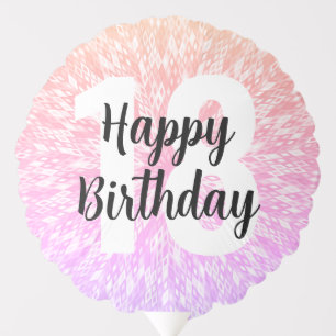 Big Number Mandala Birthday Party Balloon