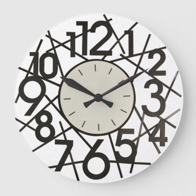 Big Numbers Wall Clock (Front)