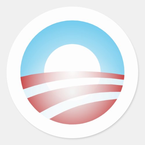 Big O Barack Obama Logo Classic Round Sticker