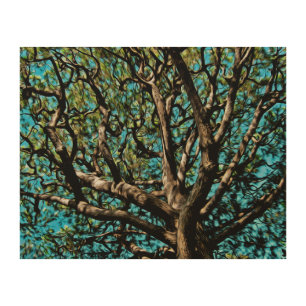 Big Oak Tree Wood Wall Decor