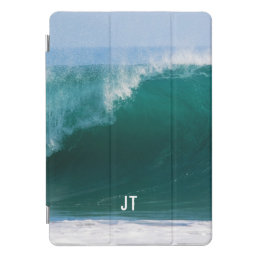 Big Ocean Wave Awesome Monogram iPad Pro Cover