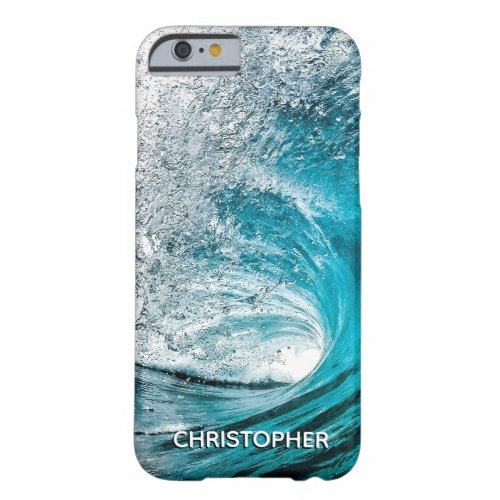 Big Ocean Wave Splash to Add your Name Barely There iPhone 6 Case