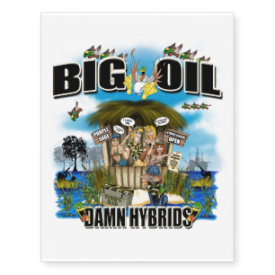 Big oil hunting tatoo temporary tattoos