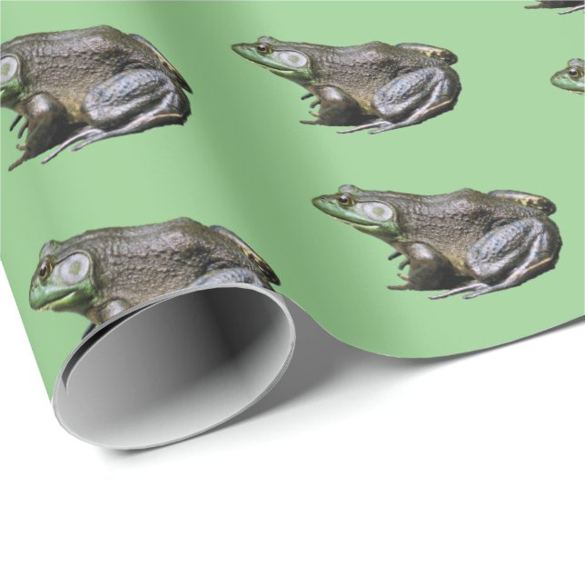 Big Old Bullfrog Animal Nature    Wrapping Paper (Roll Corner)