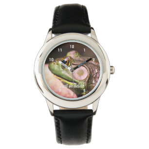 Big Old Bullfrog Face Nature Personalized Watch
