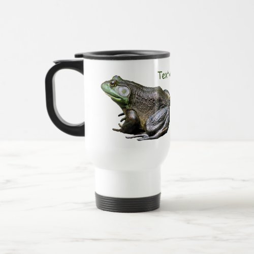 Big Old Bullfrog Nature Personalized  Travel Mug