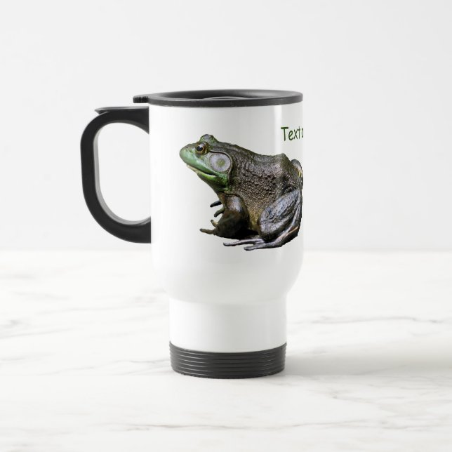 Big Old Bullfrog Nature Personalized  Travel Mug (Left)