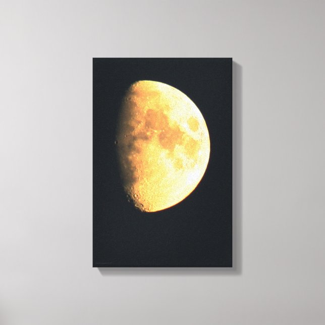 Big Old Moon 11x16.5 (27.5x41.25cm) waccna Canvas Print (Front)