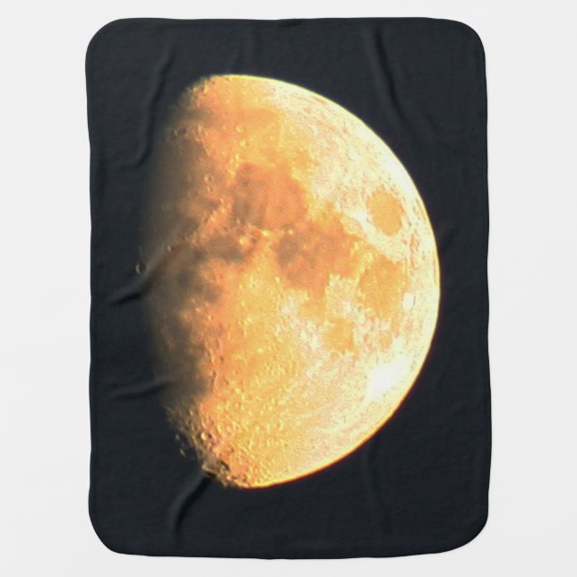 Big Old Moon bbi Baby Blanket (Front)