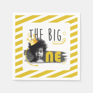 BIG ONE African American Baby Boy Napkins