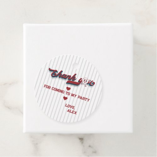 Big One Baseball Rookie Of The Year First Birthday Favor Tags