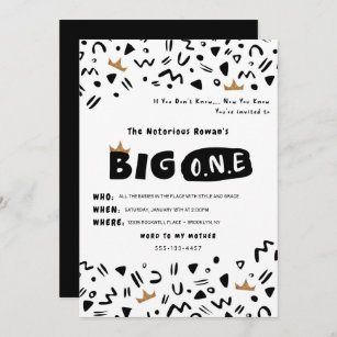 BIG One First Birthday invitation