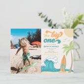 Big One Photo Invitation | Beach Birthday (Standing Front)