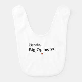 Big Opinions Funny Baby Bib | Italian Humor