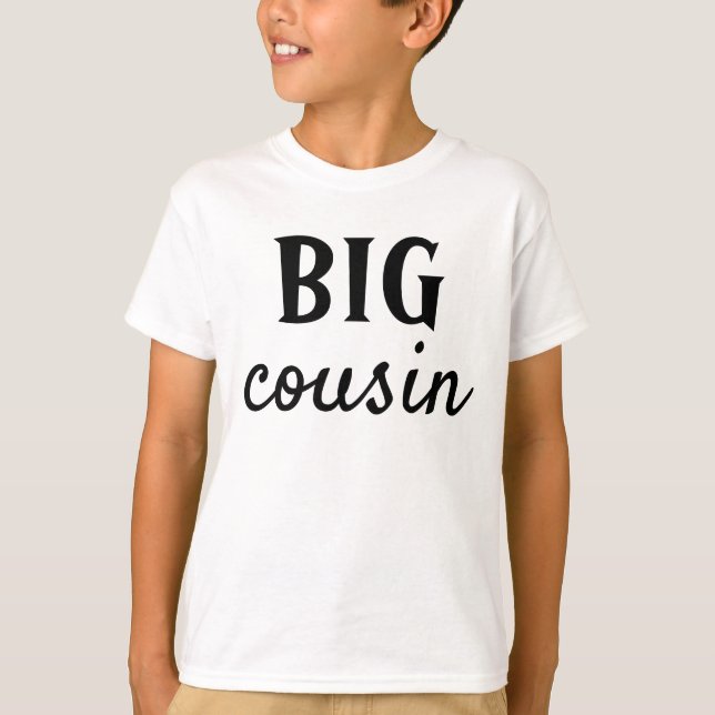 BIG or LIL, Brother sister cousin personalized T-Shirt (Front)