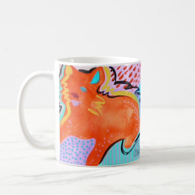 Big Orange Cat mug (Left)