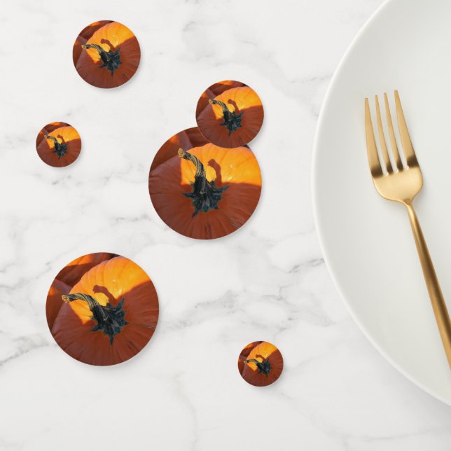 Big Orange Pumpkin  Confetti (Group)