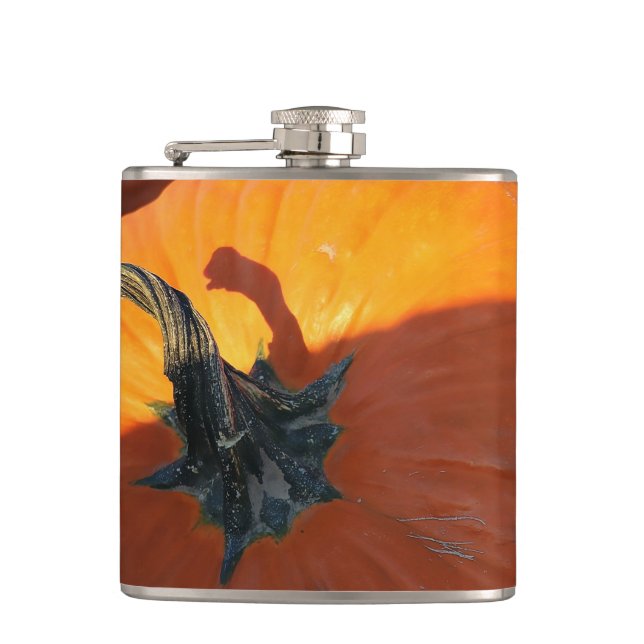 Big Orange Pumpkin  Flask (Front)