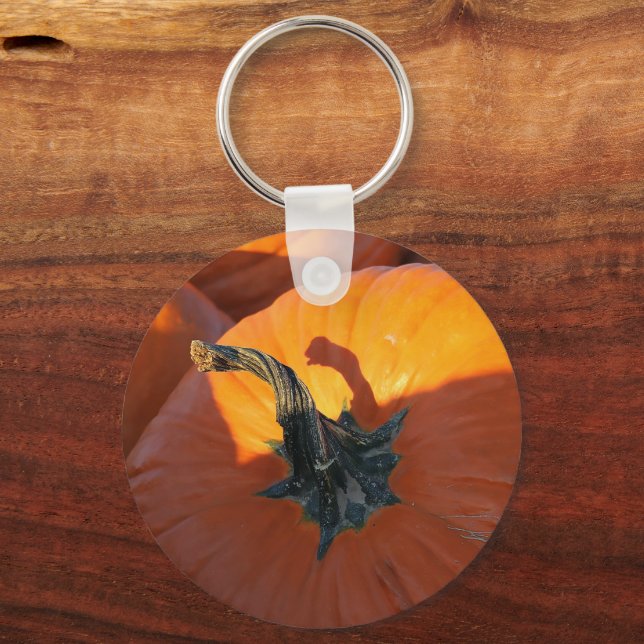 Big Orange Pumpkin  Keychain (Front)