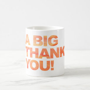 Big Orange Thank You Coffee Mug