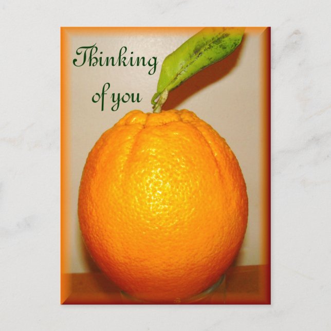 Big Orange ,Thinking of you_ Postcard (Front)
