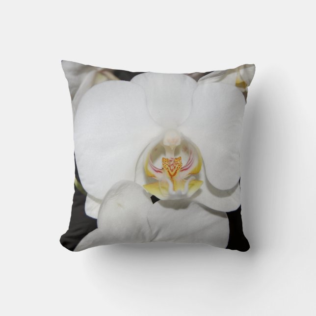 big orchid  throw pillow (Front)