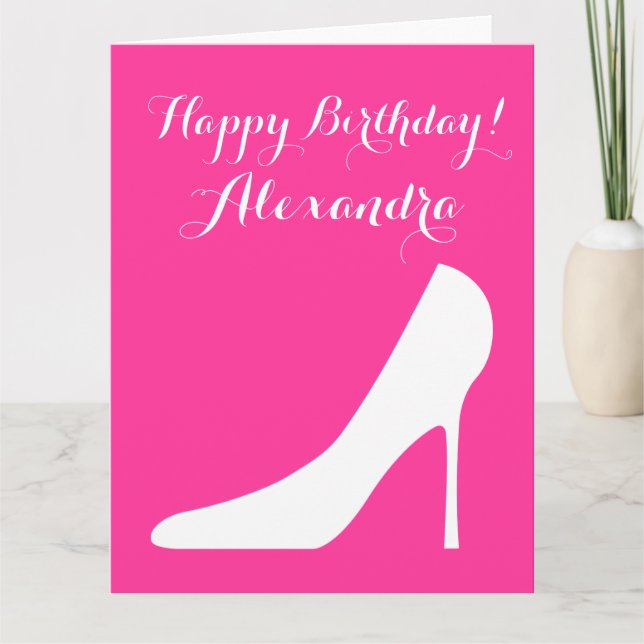 Big oversized Birthday card for women and girls (Front)