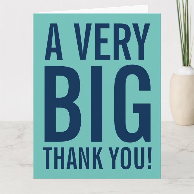 Big oversized employee appreciation greeting cards (Front)