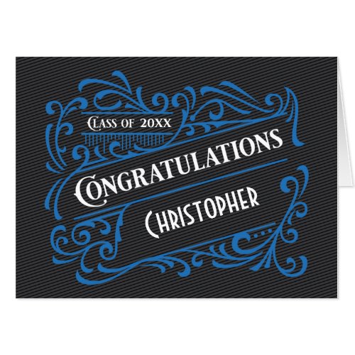 Big Oversized Graduation Congratulations Blue Card
