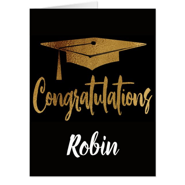 Big Oversized Graduation Congratulations Card (Front)