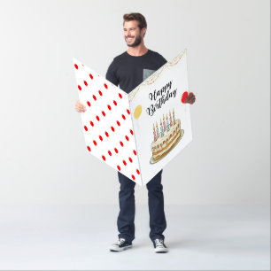 Big Oversized Modern Unique Happy Birthday Card