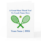 Big Oversized Tennis Thank You Coach, Personalize