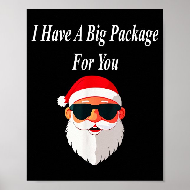 Big Package Christmas Funny Naughty Dirty Raunchy  Poster (Front)