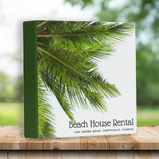 Big Palm Fronds Custom Empty Binder