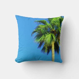 Big Palm Tree Throw Pillow