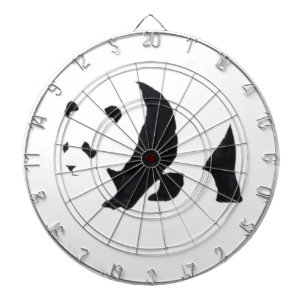 Big panda bear dart board
