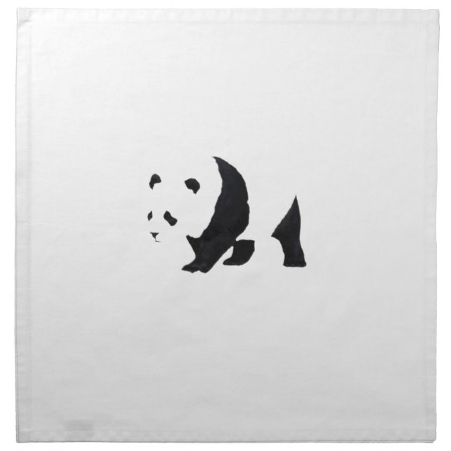 Big panda bear napkin (Front)