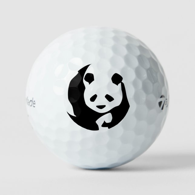 Big Panda TaylorMade 3 Pack golf balls (Front)