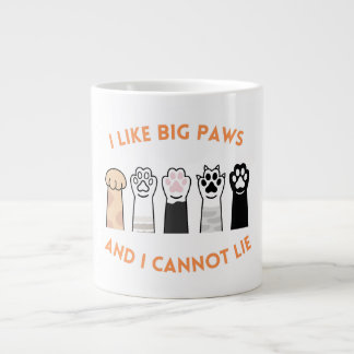 Big Paws Funny Pet Shirt Giant Coffee Mug