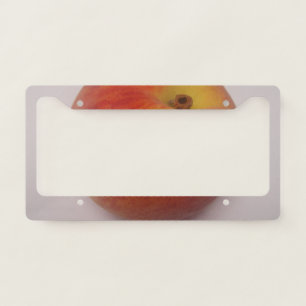Big peach license plate frame
